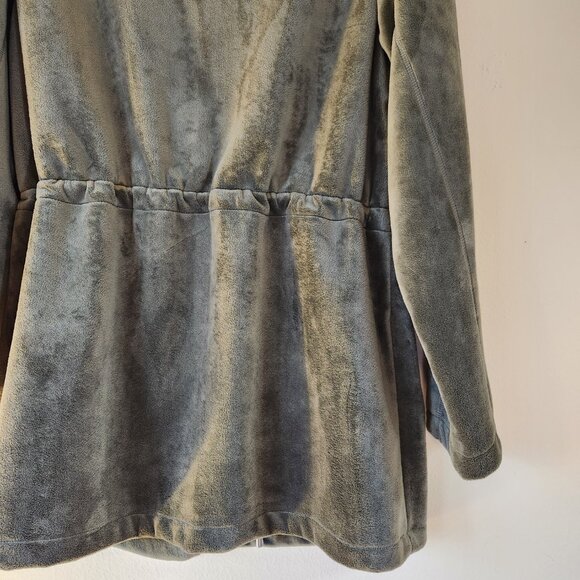 Westbound Soft Smokey Green Zip Front LS Winter Coat Medium - Picture 7 of 16